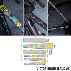 Dyedbro Kit De Protection De Cadre Victor Brousseaud AS Gravel