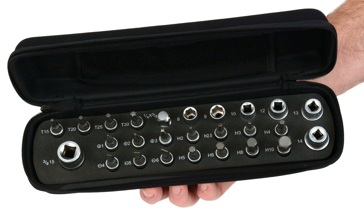 Jeu De Clés à Cliquet Comp 1/4" Avec Embouts 5 Jeu De Clés à Cliquet Comp 1/4" Avec Embouts – Image 5