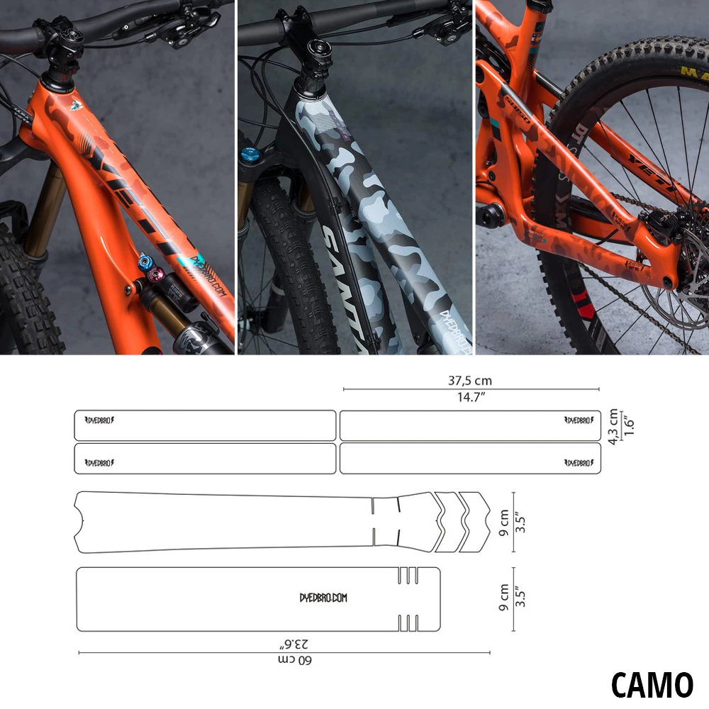 Dyedbro Kit De Protection De Cadre Camo 1 Dyedbro Kit De Protection De Cadre Camo