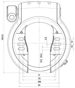 AXA Antivol De Cadre Defender Retractable -Vélos Équip Magasin Axa Defender Retractable Rahmenschloss 55665195V405SC e