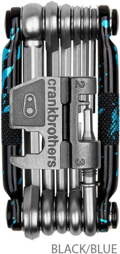 Crankbrothers Multi-17 Multitool Splatter Limited Edition 7 Crankbrothers Multi-17 Multitool Splatter Limited Edition -Vélos Équip Magasin CrankBrothers M17 Splatter Limited Edition 16682CB black blue