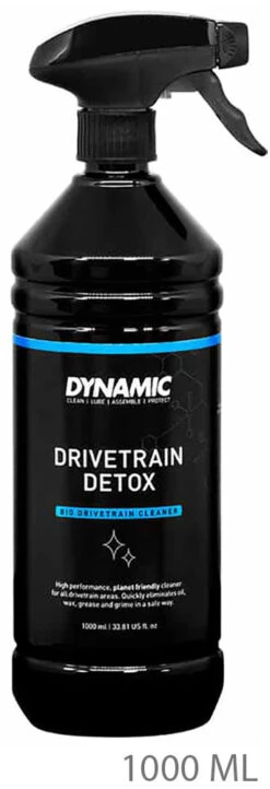 Dynamic Nettoyant Pour Chaînes Bio Drivetrain Detox -Vélos Équip Magasin DY 021 Dynamic Drivetrain Detox 1000ml front