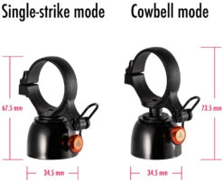 Cricket - Sonnette De Vélo Double Mode 8 Cricket - Sonnette De Vélo Double Mode -Vélos Équip Magasin Granite Cricket Dual Mode Fahrradklingel GBL01 01 3