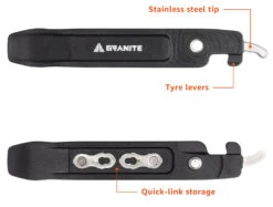 Démonte-pneus Talon Avec Pince à Chaîne 7 Démonte-pneus Talon Avec Pince à Chaîne -Vélos Équip Magasin Granite Talon Reifenheber mit Kettenschloss Zange