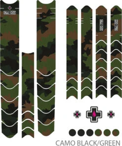 Muc-Off Protection Du Cadre Kit DH/ENDURO/TRAIL -Vélos Équip Magasin Muc Off Frame Protection Kit DH ENDURO TRAIL camo black green