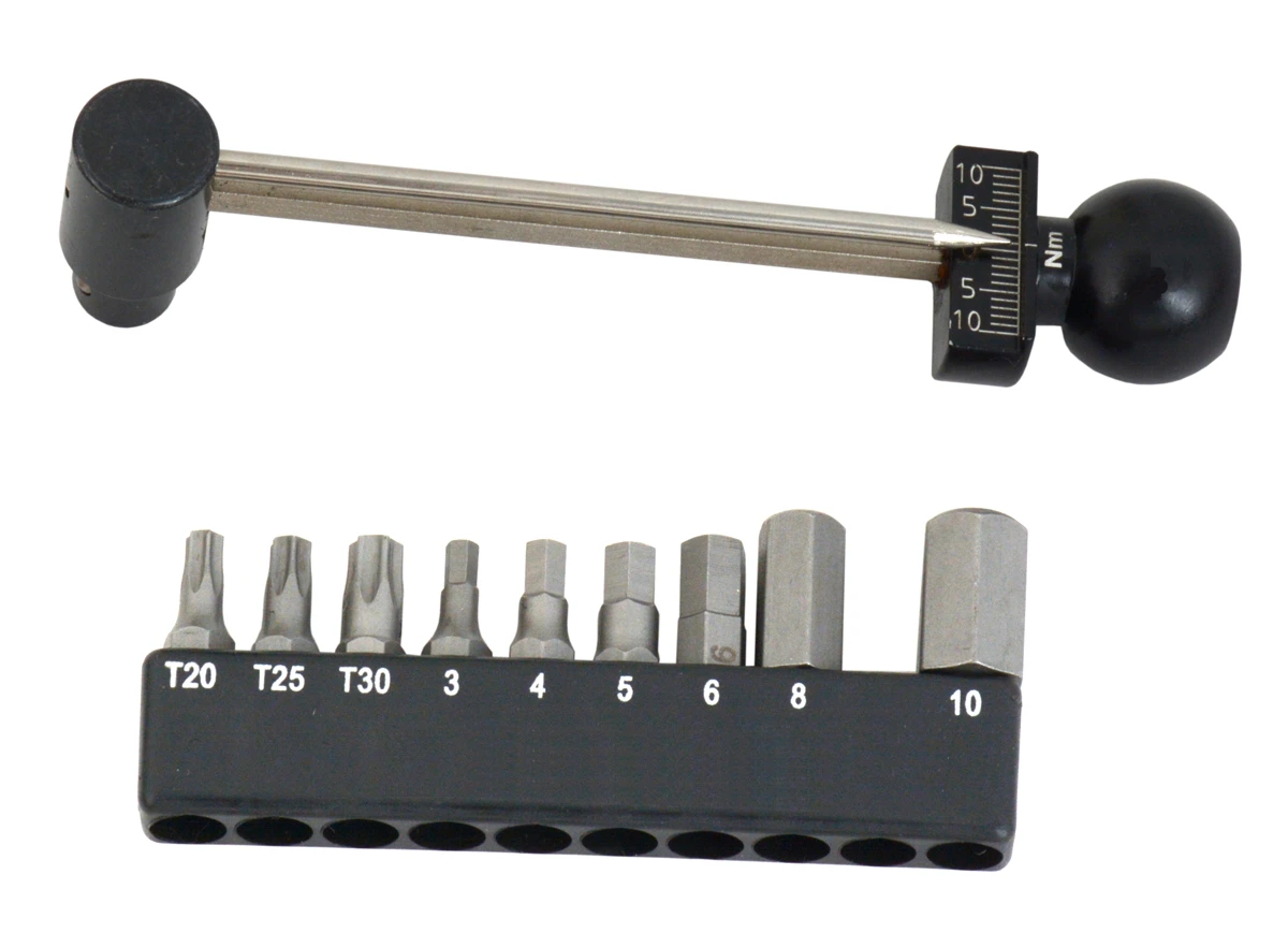 Clé Dynamométrique Miniature Comp 1/4" 1-10 Nm Avec Embouts 2 Clé Dynamométrique Miniature Comp 1/4" 1-10 Nm Avec Embouts – Image 2