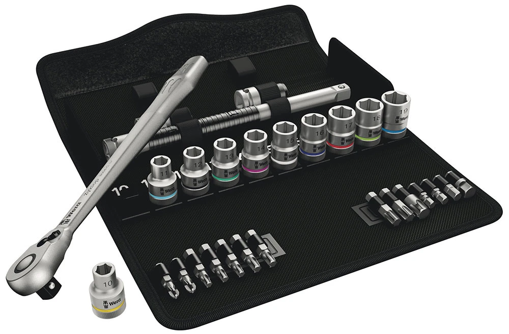 Wera 8100 SC 8 Jeu Cliquet Zyklop Metal (1/2") 1 Wera 8100 SC 8 Jeu Cliquet Zyklop Metal (1/2")