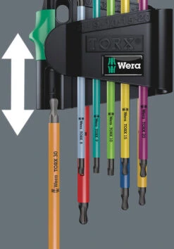 Wera 967/9 TX BO Multicolour 1 SB Jeu De Clés Mâles -Vélos Équip Magasin Wera 9679 TX BO Multicolour 1 SB Winkelschlusselsatz 05073599001 4