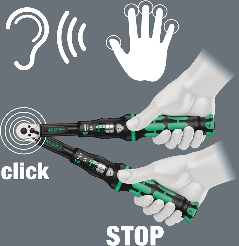Wera Clé Dynamométrique à Cliquet Click-Torque C 1 (10-50Nm) 5 Wera Clé Dynamométrique à Cliquet Click-Torque C 1 (10-50Nm) – Image 5
