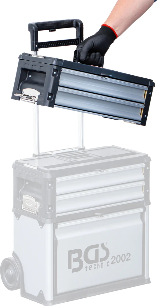 Mallette à Outils à Coque Dure Rehausse Avec 2 Tiroirs 5 Mallette à Outils à Coque Dure Rehausse Avec 2 Tiroirs – Image 5