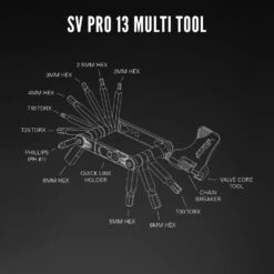 Lezyne SV PRO 13 Multitool -Vélos Équip Magasin lezyne 1 MT SVPRO 13T06 SV PRO 13 Multitool 3