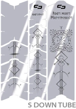 Unscratch Frame Film De Protection Pour Cadre - Runes Of Shred Black Glossy -Vélos Équip Magasin unleazhed 20117769 Unscratch Frame Rahmenschutzfolie Runes of Shred Black Glossy 3