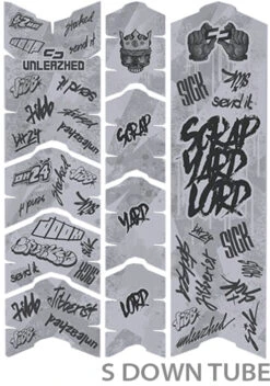 Unscratch Frame Film De Protection Pour Cadre - Downhill24 Mat -Vélos Équip Magasin unleazhed 20118055 Unscratch Frame Rahmenschutzfolie Downhill24 Matt 3